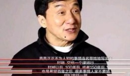 成龙采访爆料娱乐圈的人,人生如戏，戏如人生